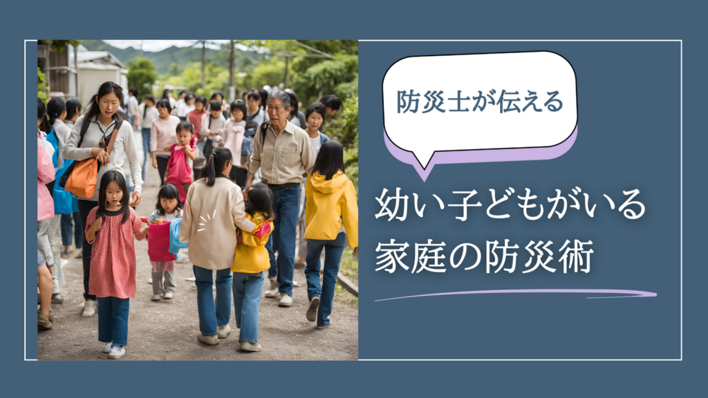 防災士が伝える、幼い子どもがいる家庭の防災術